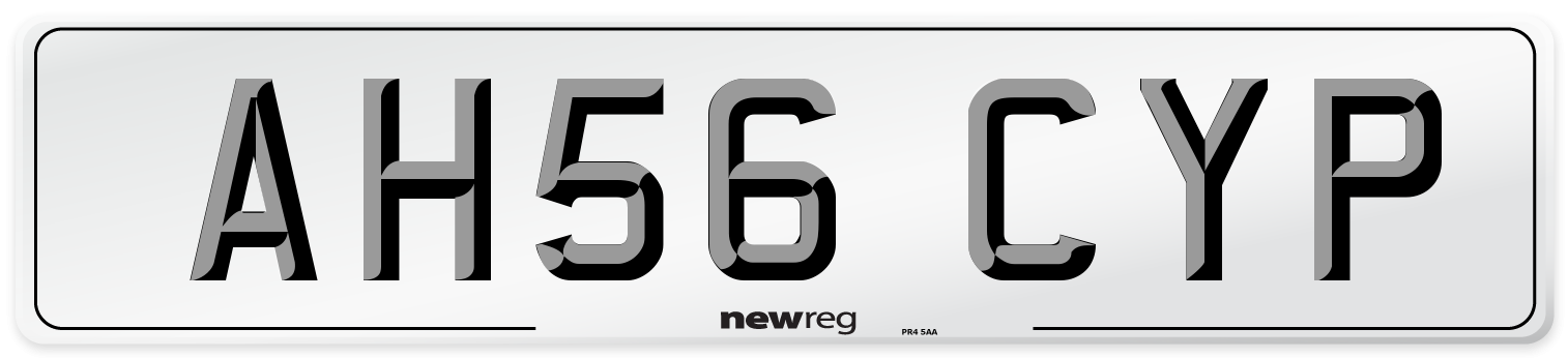 AH56 CYP Number Plate from New Reg